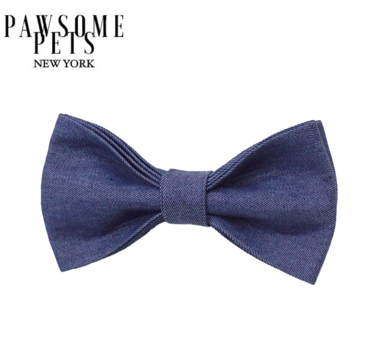 BOWTIE - JEANS BLUE featuring genuine Velcro straps and 100% cotton fabric, perfect for stylish occasions.