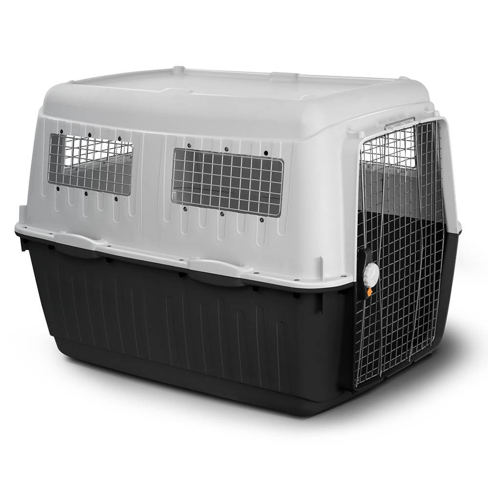 Bracco Travel Carrier in stylish design with ventilation, water bowl, and spacious interior for pets.