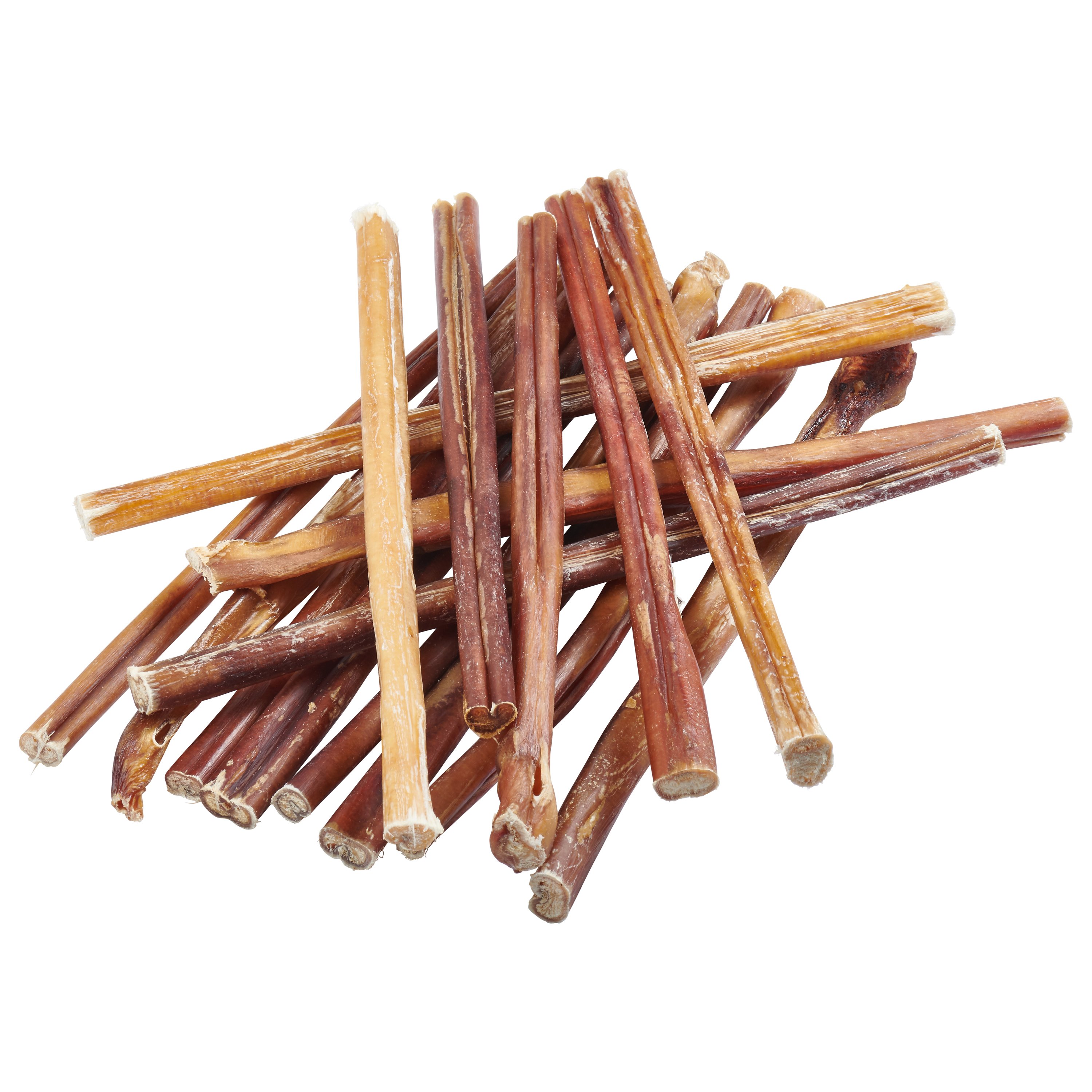 A pack of Brazilian Grass-Fed Beef Bully Sticks, showcasing their natural texture and quality, perfect for dog treats.