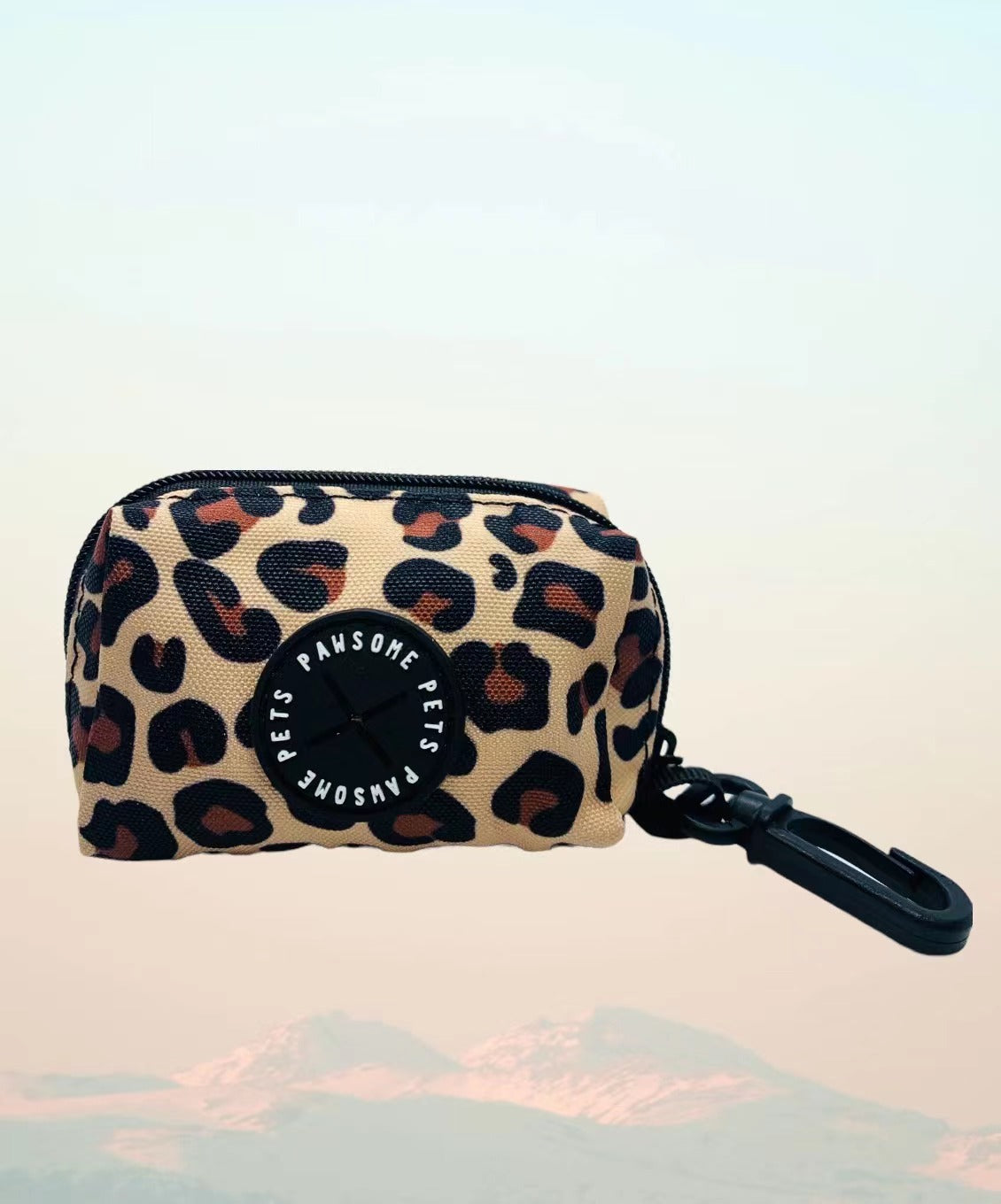 BUNDLE - LEOPARD dog walking set featuring a harness, collar, lead, and poop bag holder in stylish leopard print design.
