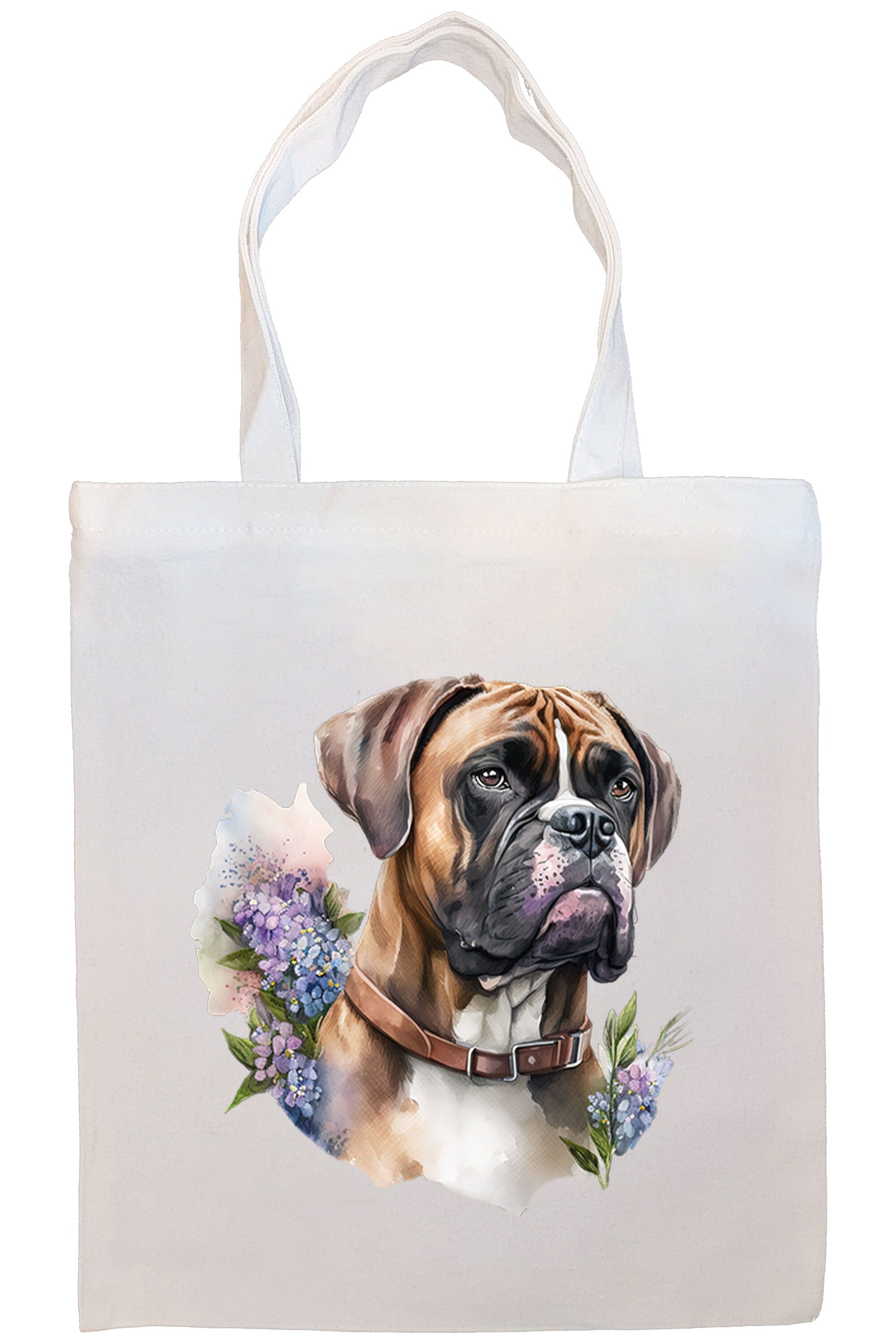 Stylish Boxer Canvas Tote Bag with zippered closure and inner pocket, perfect for shopping and daily use.