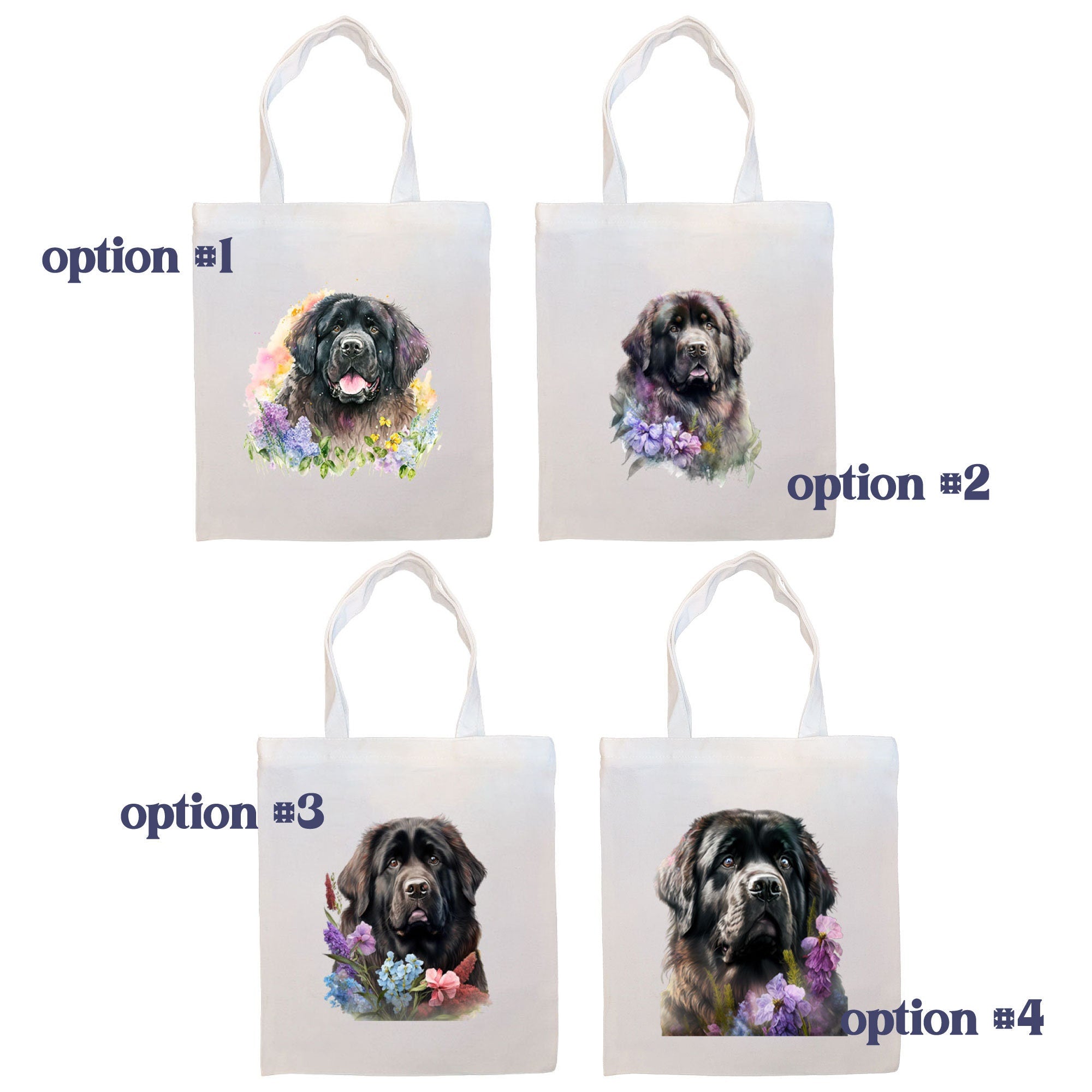 Newfoundland Canvas Tote Bag featuring zippered closure, handles, and inner pocket, ideal for shopping and daily use.