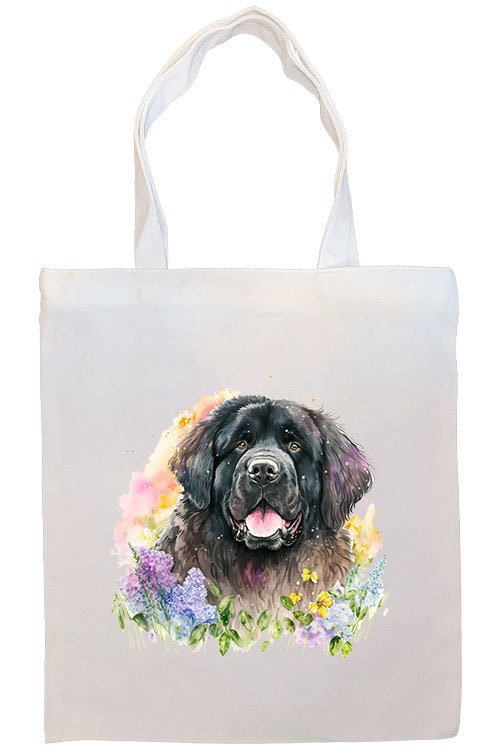 Newfoundland Canvas Tote Bag featuring zippered closure, handles, and inner pocket, ideal for shopping and daily use.