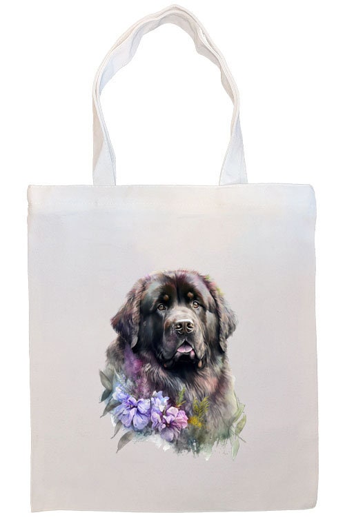 Newfoundland Canvas Tote Bag featuring zippered closure, handles, and inner pocket, ideal for shopping and daily use.