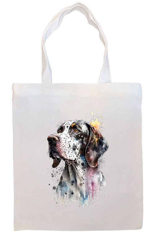 Stylish zippered canvas tote bag with handles and inner pocket, perfect for shopping and daily use.