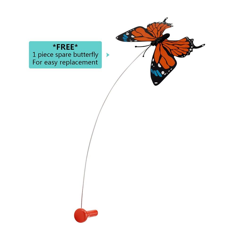 Cat Electric Rotating Mushroom Interactive Toy with butterfly and laser features, designed for engaging feline play.