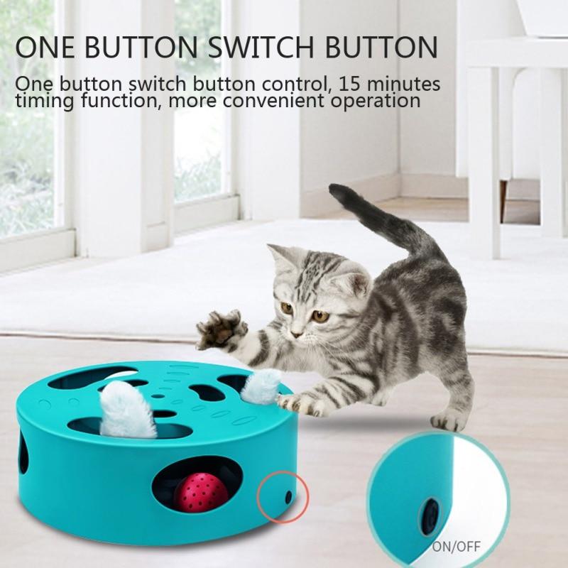 Interactive Cat Hunt Toy featuring a running mouse in a maze, designed for engaging play and exercise for cats.
