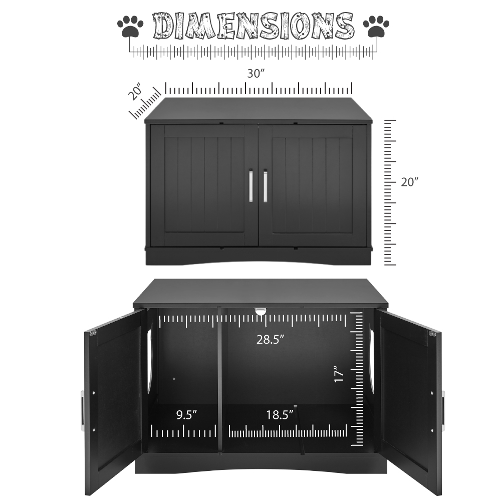 Elegant Cat Litter Box Enclosure Furniture designed for stylish home decor and pet privacy.