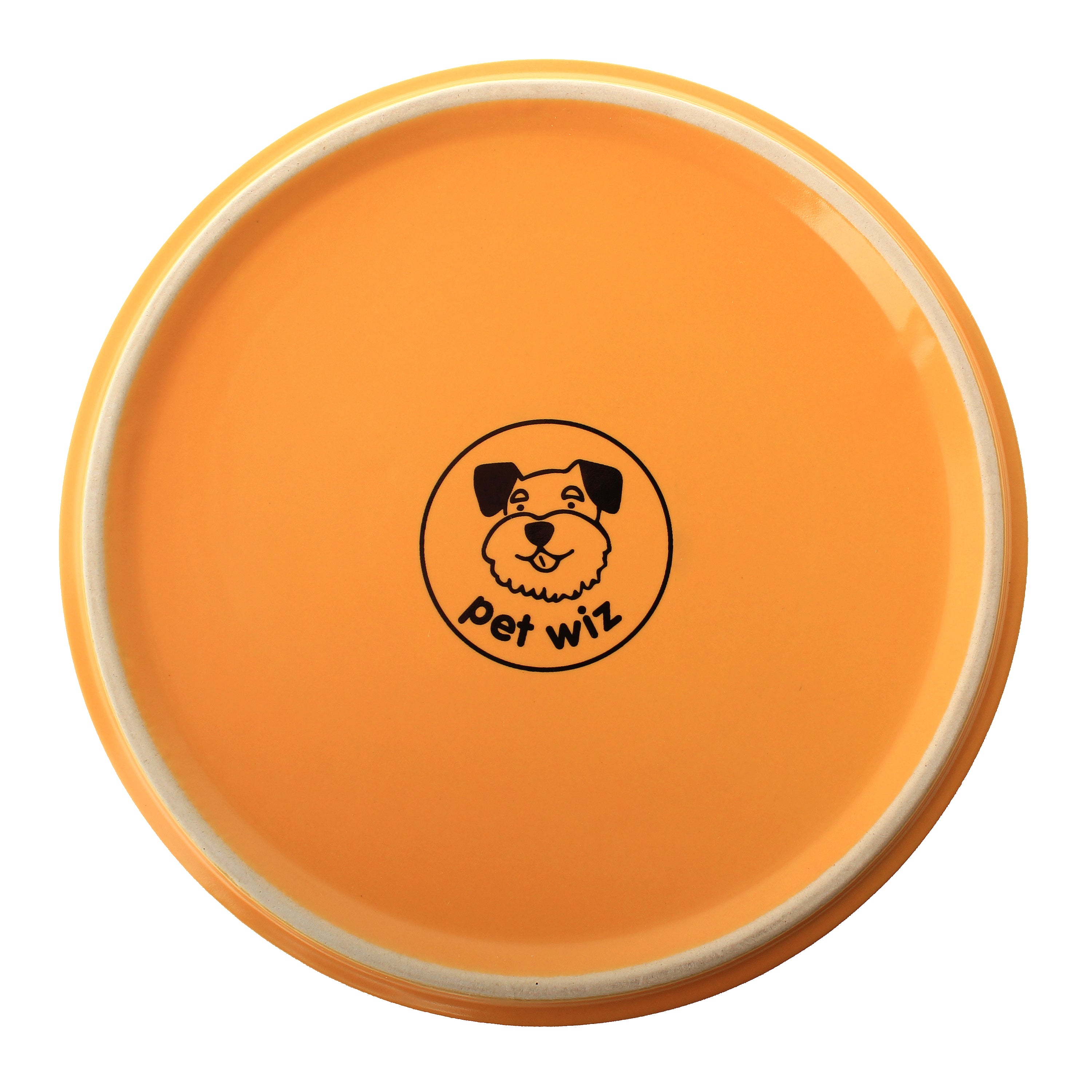 Ceramic bowl with bamboo stand designed for dogs and cats, featuring a stylish and stable design in vibrant colors.