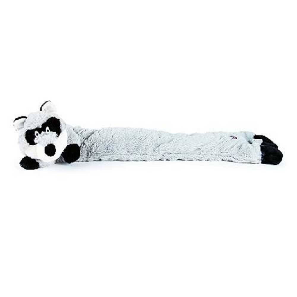 Charming Pet Longidudes Raccoon Dog Toy with three squeakers, designed for fun and durability.