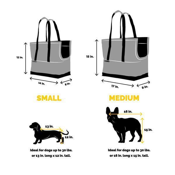 Checkerboard Carrier Bag by Fresh Pawz featuring a stylish checkerboard pattern, weather-resistant material, and multiple pockets for convenience.