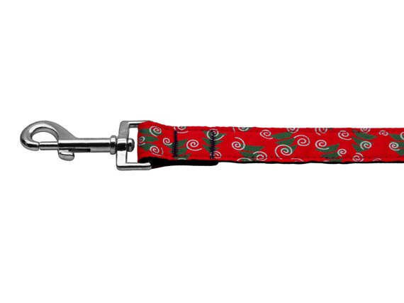 A festive Christmas Trees design on durable nylon pet collar and leash set, perfect for dogs and cats during the holiday season.