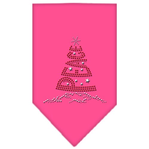 Christmas Pet and Dog Bandana featuring a rhinestone 'Peace Tree' design, perfect for festive occasions.