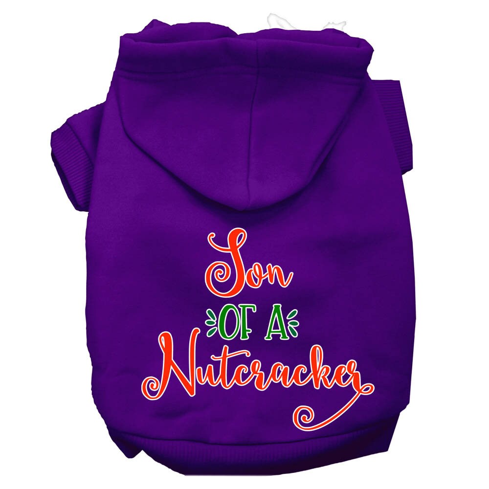 Christmas pet hoodie for dogs and cats, featuring the phrase 'I Hope Rudolph Eats The Naughty List', made from soft and durable fabric.