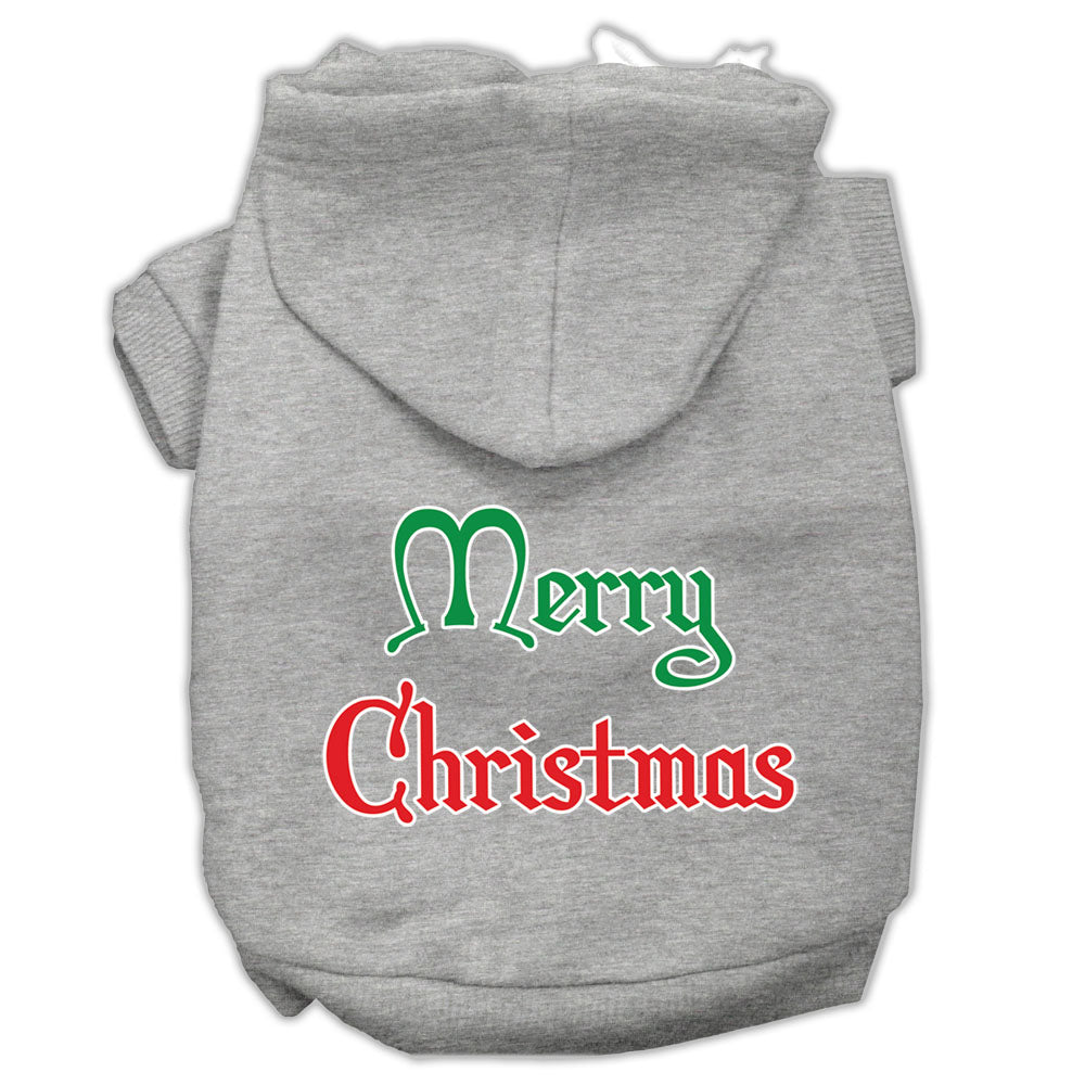 A cozy Christmas hoodie for dogs and cats, featuring a festive 'Merry Christmas' print, designed for comfort and durability.
