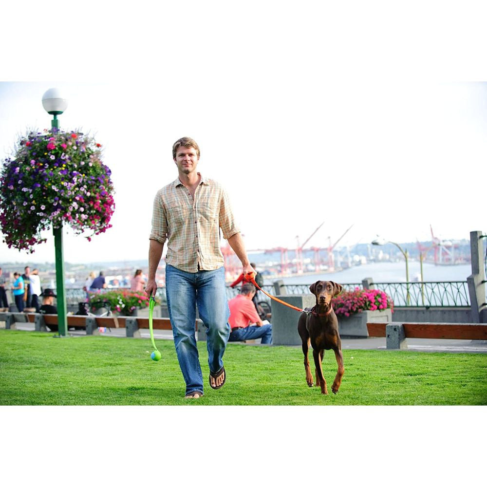 Chuckit! 18M Junior Launcher with Ultra Ball, featuring a durable plastic design and ergonomic grip for easy fetch play.