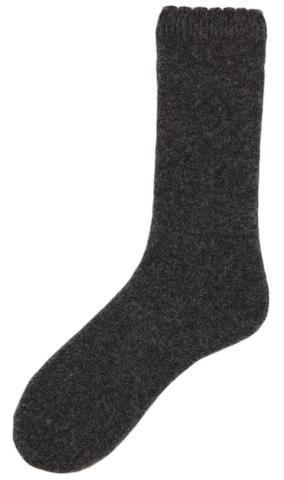 A pair of Classic Alpaca Socks showcasing their soft texture and classic design, perfect for any season.