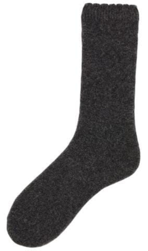 A pair of Classic Alpaca Socks showcasing their soft texture and classic design, perfect for any season.