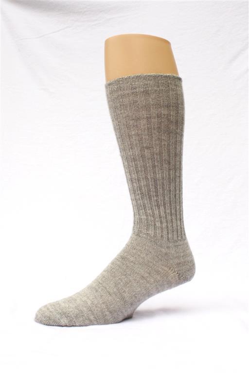 A pair of Classic Alpaca Socks showcasing their soft texture and classic design, perfect for any season.