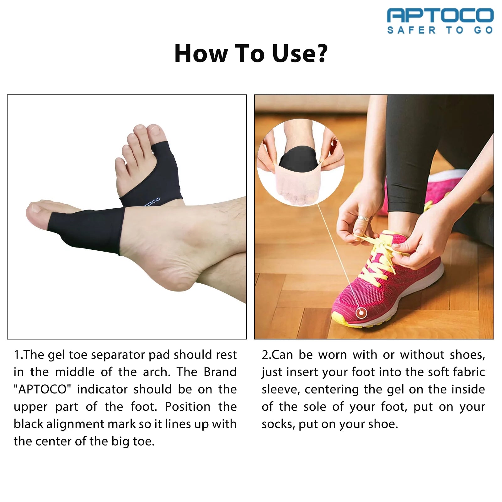 Copper Bunion Corrector featuring gel pads and copper-infused fabric, designed for hallux valgus support.