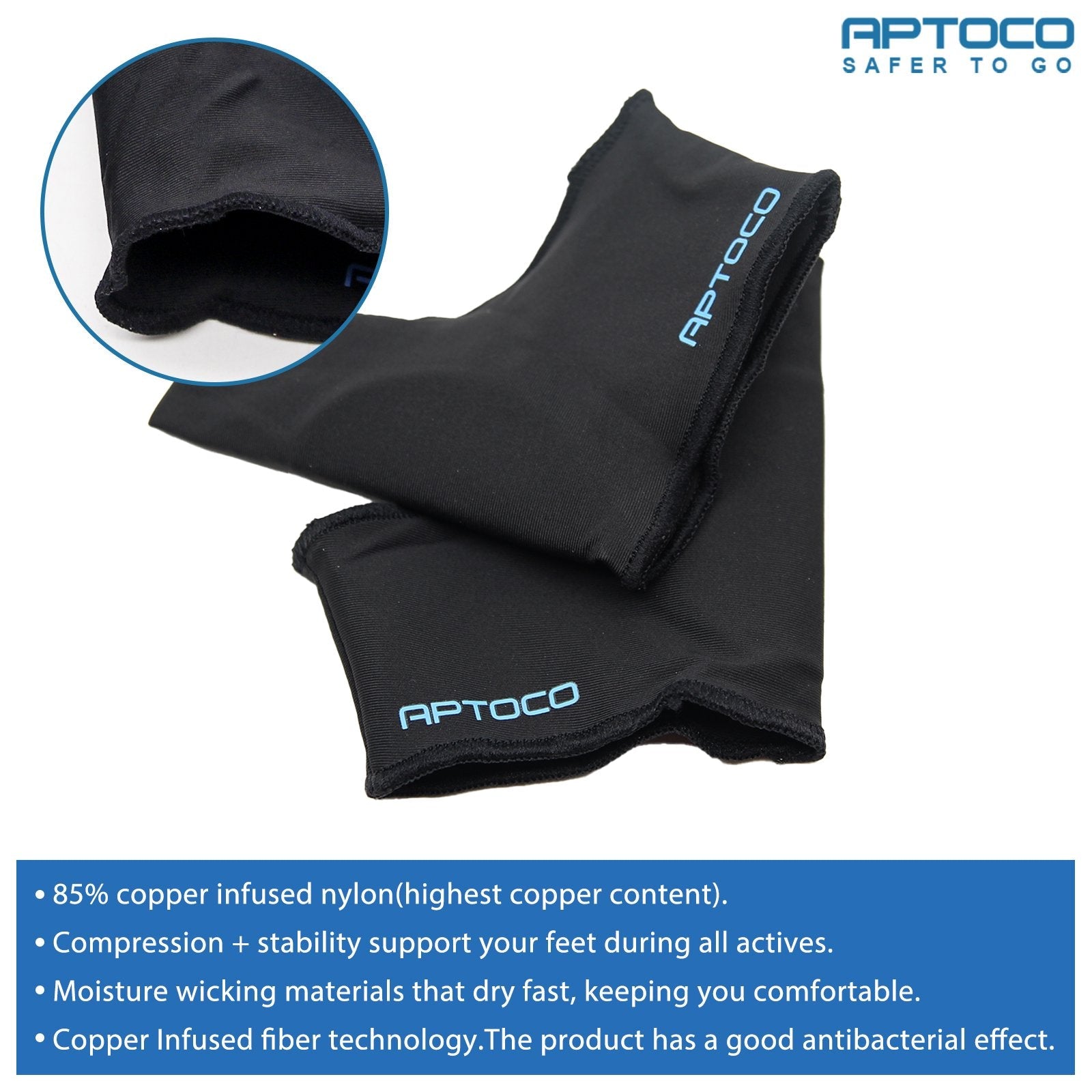 Copper Bunion Corrector featuring gel pads and copper-infused fabric, designed for hallux valgus support.