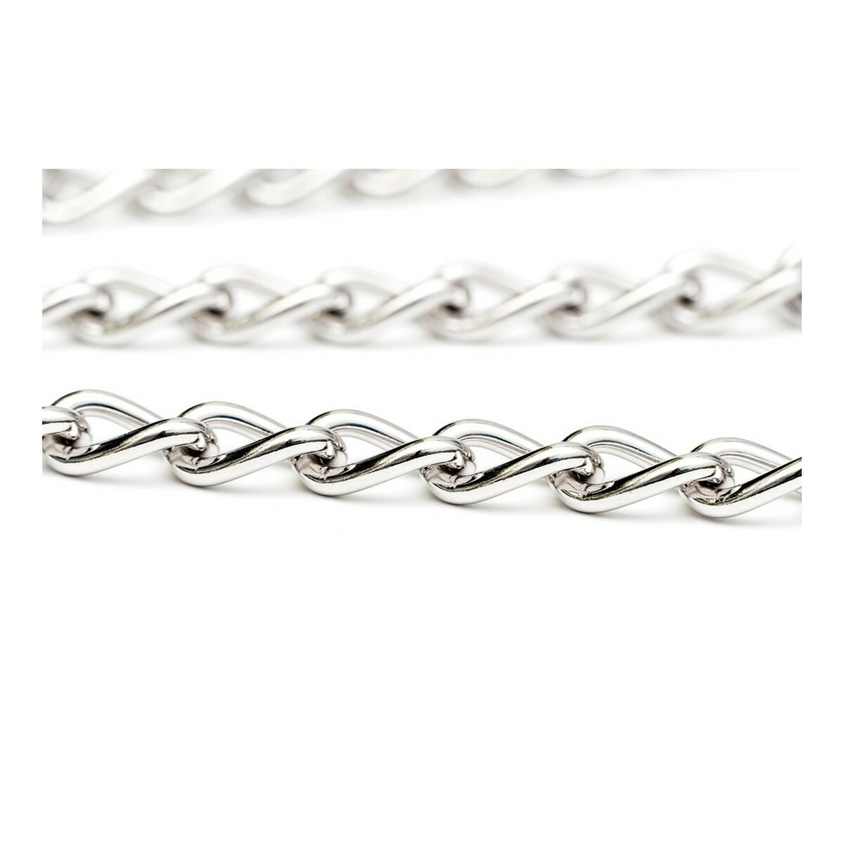 Coupling for 3-dog lead Gloria, made of durable steel, measuring 3mm x 38 cm, designed for easy attachment to dog leads.