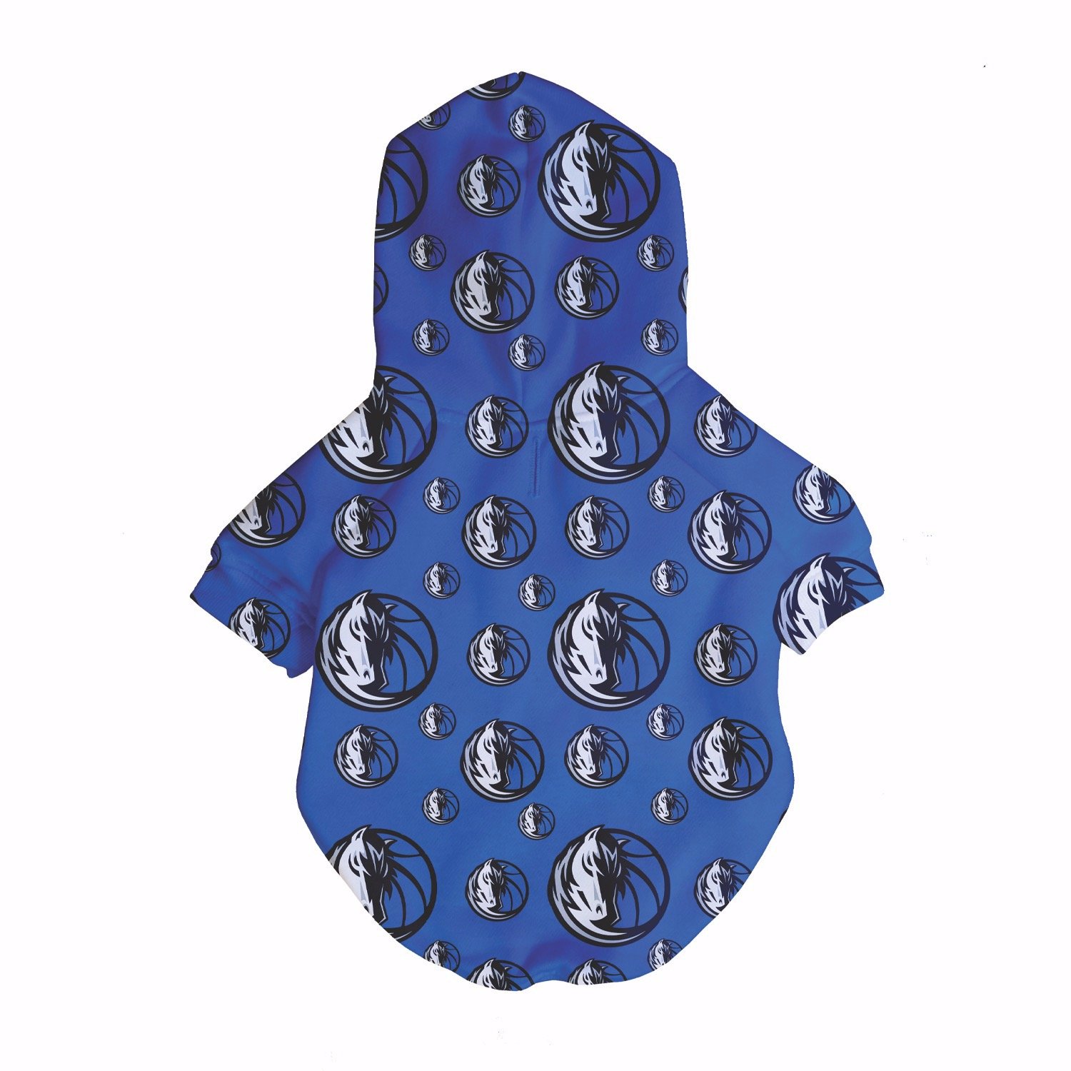 Dallas Mavericks Hardwood Hoodie for dogs featuring team colors and logo, designed for comfort and style.