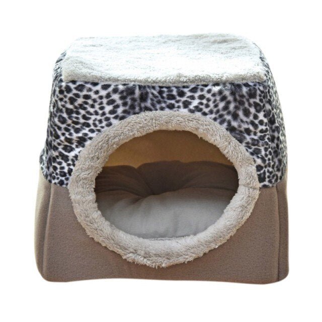 A cozy Detachable Soft Kennel Cat Bed in various colors, featuring a soft flannel interior and a detachable cover for easy cleaning.