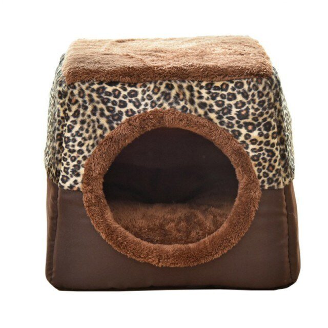 A cozy Detachable Soft Kennel Cat Bed in various colors, featuring a soft flannel interior and a detachable cover for easy cleaning.