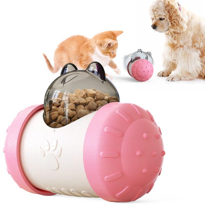 A colorful Dog Cat Toy Pet Tumbler designed for interactive play, featuring a slow food dispensing mechanism for dogs and cats.