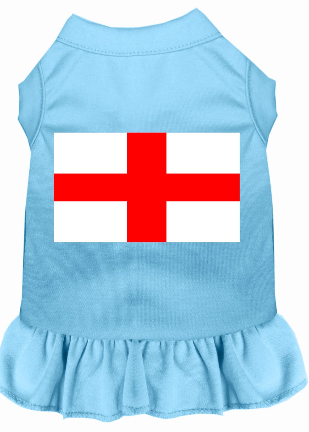 A stylish dog dress featuring the St. George's Cross design, made from soft cotton and polyester blend, perfect for pets.