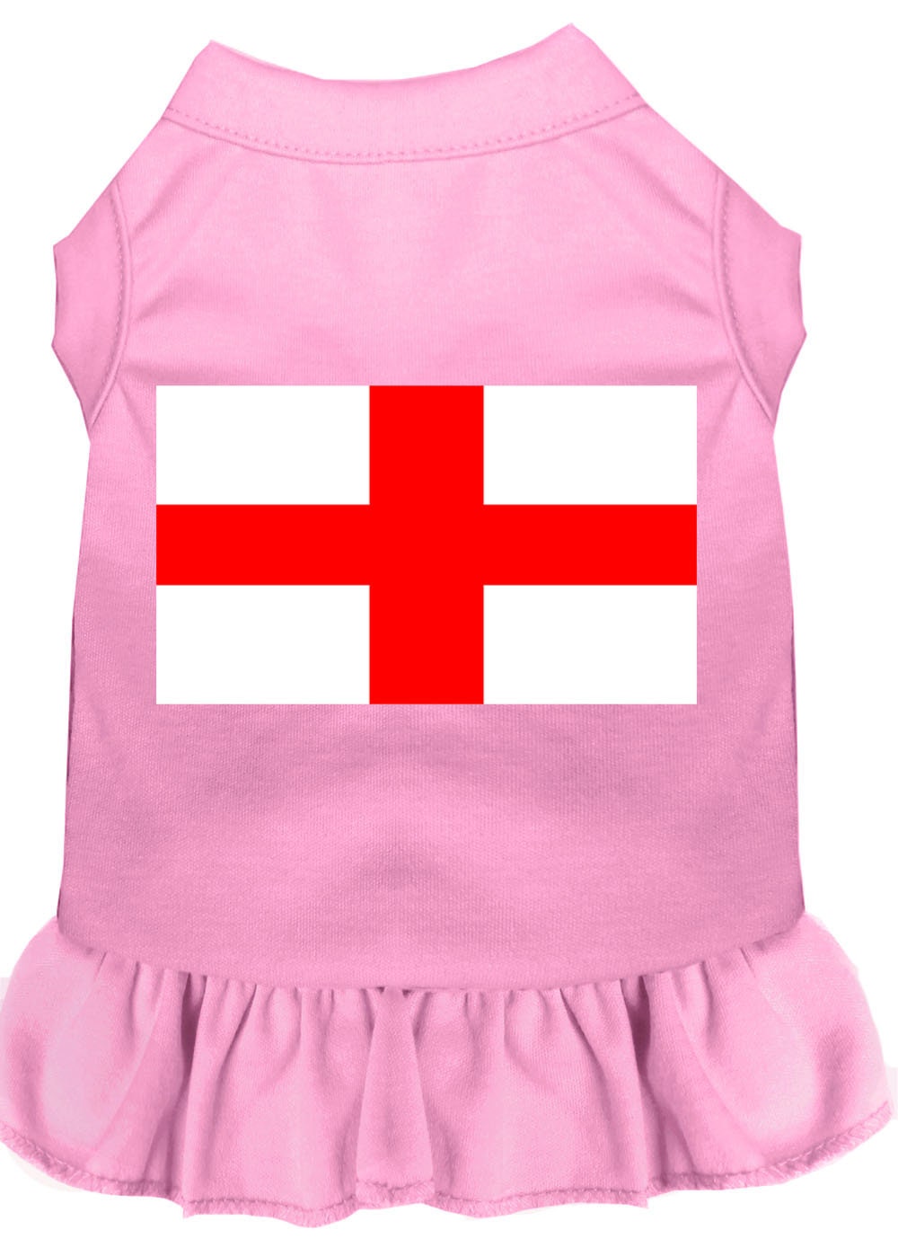 A stylish dog dress featuring the St. George's Cross design, made from soft cotton and polyester blend, perfect for pets.