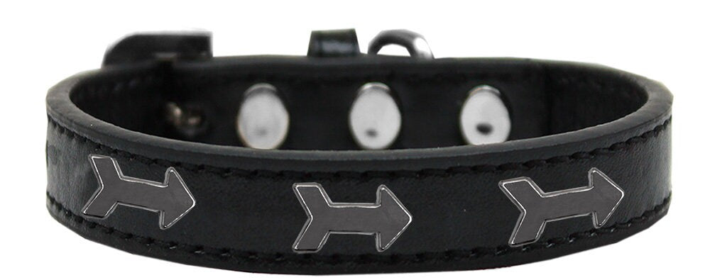 Stylish Dog, Puppy and Pet Widget Fashion Collar featuring an arrows design, handmade with durable materials and secure metal widgets.