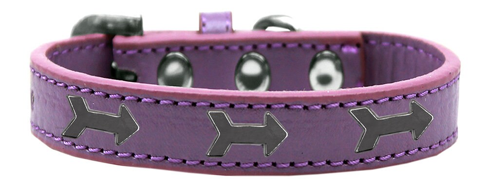 Stylish Dog, Puppy and Pet Widget Fashion Collar featuring an arrows design, handmade with durable materials and secure metal widgets.