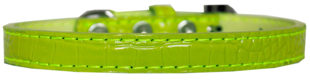 Stylish Dog Designer Croc Collar in Wichita Plain, 1/2 inch wide, available in various colors and sizes.