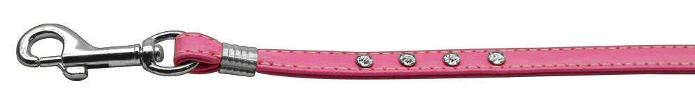 A stylish dog leash featuring clear crystal rhinestones with gold and silver hardware options, perfect for pets.