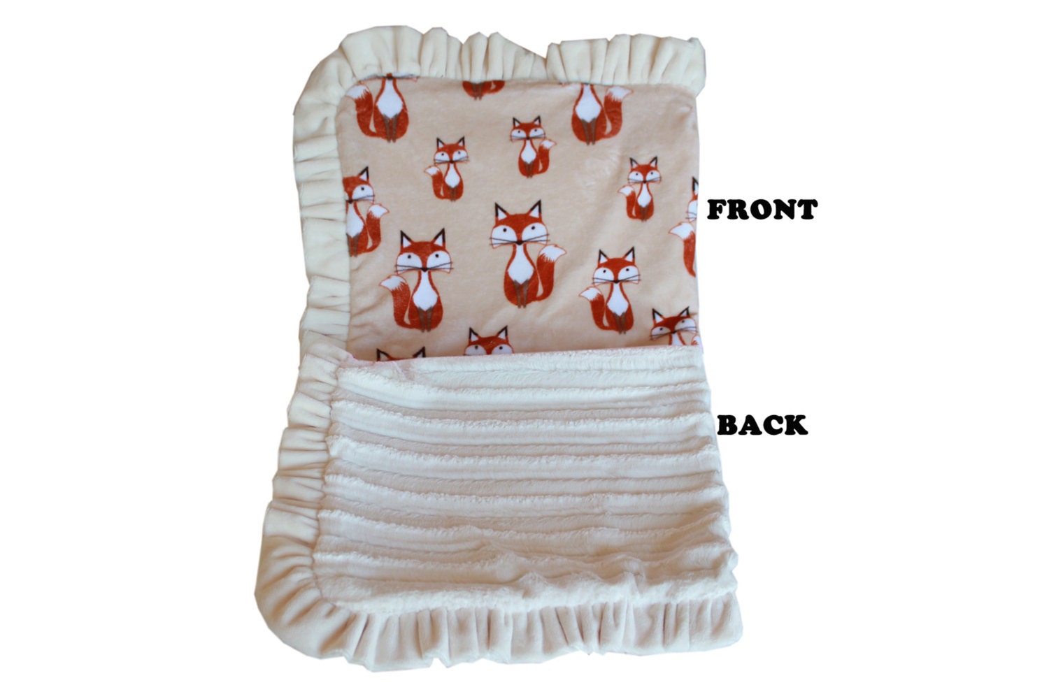 Foxy Cuddle Blanket for pets, made of soft faux fur, available in various sizes, perfect for cuddling and sleeping.