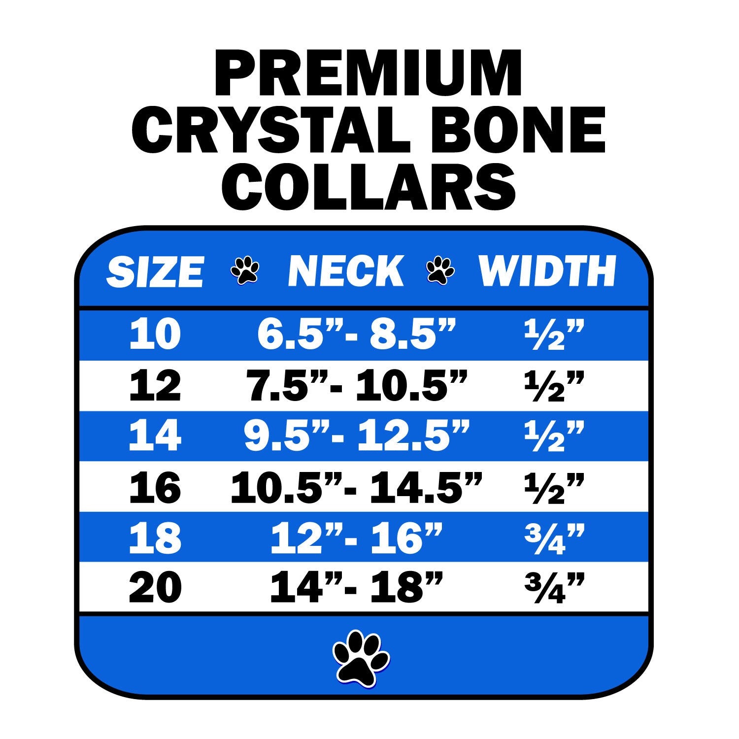 Premium dog collar featuring clear crystal bone accents, designed for style and durability.