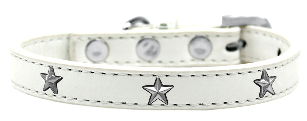 Stylish Silver Star fashion collar for dogs, featuring colorful widgets and durable design.