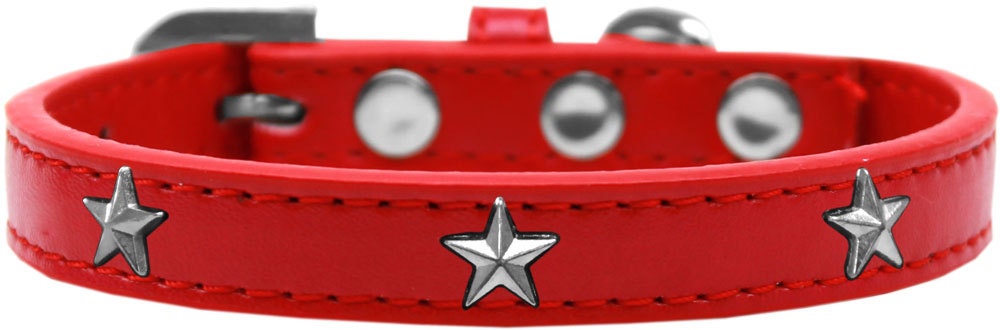 Stylish Silver Star fashion collar for dogs, featuring colorful widgets and durable design.