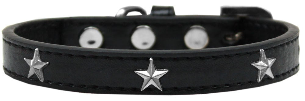 Stylish Silver Star fashion collar for dogs, featuring colorful widgets and durable design.