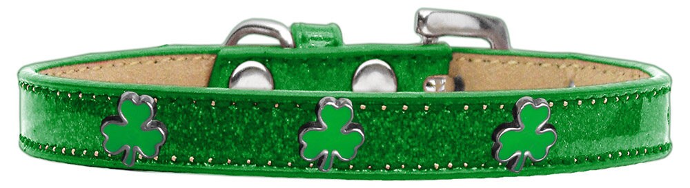 Shamrock Ice Cream Collar for dogs featuring colorful widgets, perfect for stylish pets.