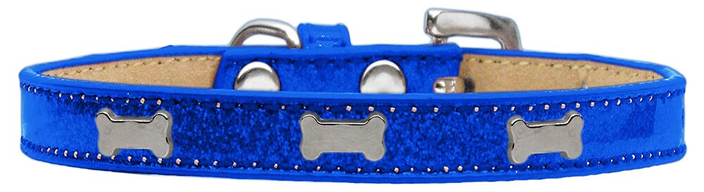 A stylish Dog Ice Cream Collar featuring a Silver Bone design, perfect for pets of all sizes.