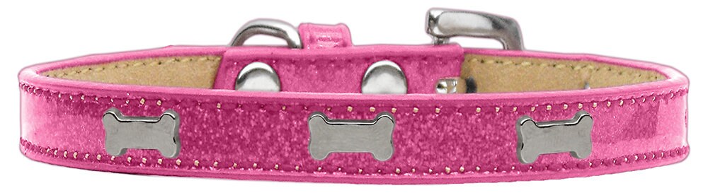 A stylish Dog Ice Cream Collar featuring a Silver Bone design, perfect for pets of all sizes.