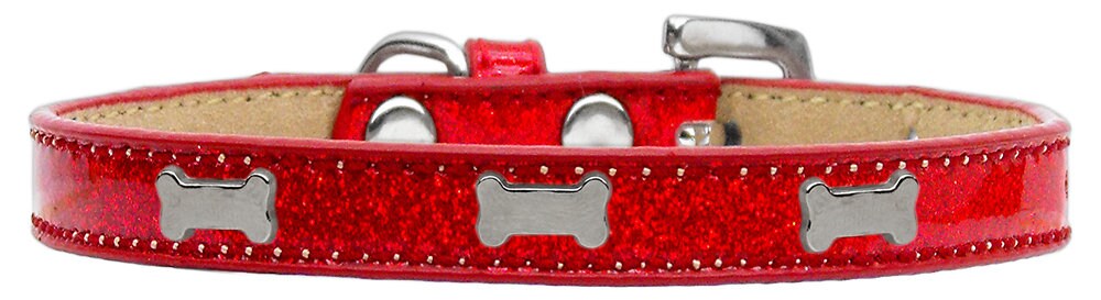 A stylish Dog Ice Cream Collar featuring a Silver Bone design, perfect for pets of all sizes.