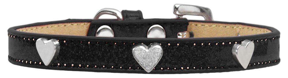 Stylish Dog Ice Cream Collar featuring a Silver Heart design, perfect for pets of all sizes.