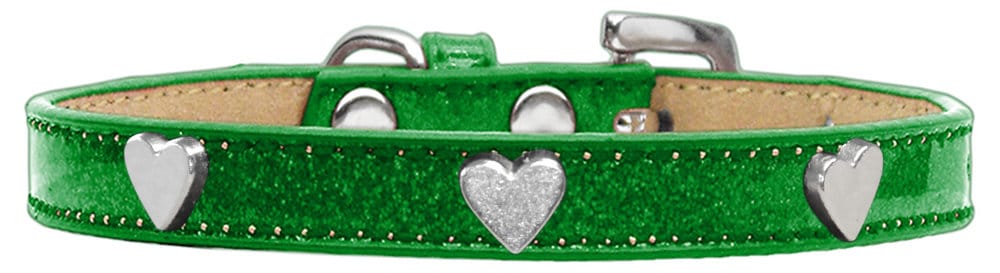 Stylish Dog Ice Cream Collar featuring a Silver Heart design, perfect for pets of all sizes.