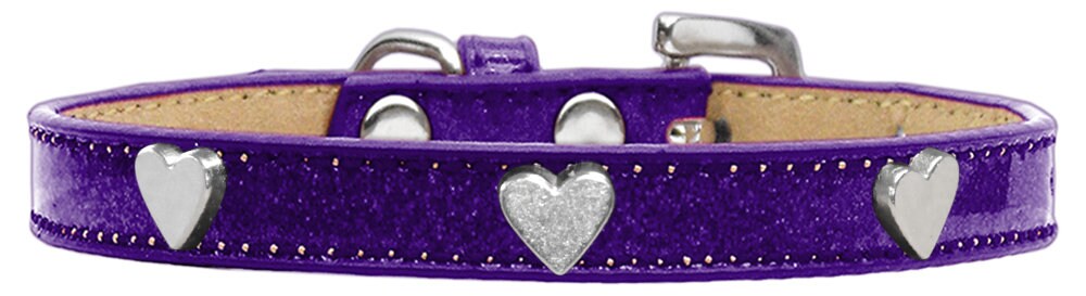 Stylish Dog Ice Cream Collar featuring a Silver Heart design, perfect for pets of all sizes.