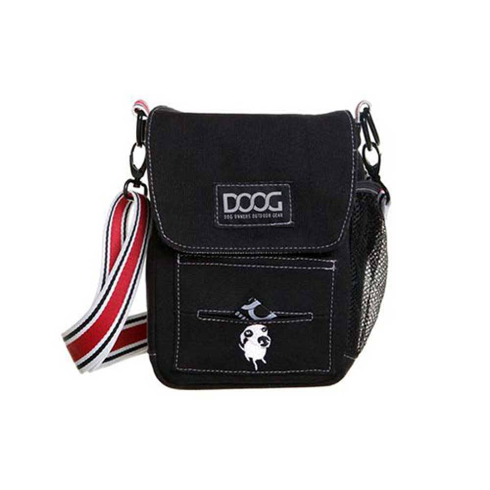 Doog Shoulder Bag in various colors with adjustable strap and waterproof features, perfect for dog walking.