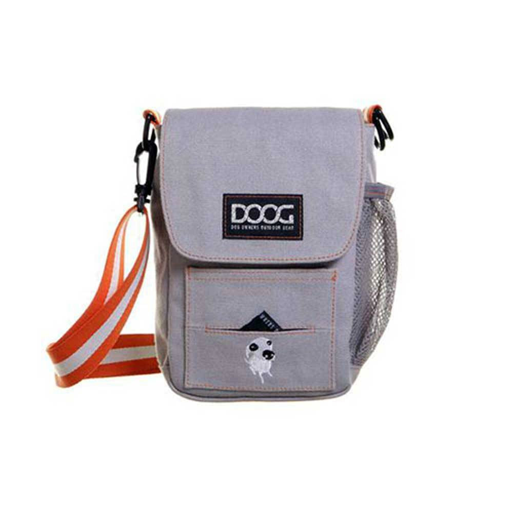 Doog Shoulder Bag in various colors with adjustable strap and waterproof features, perfect for dog walking.